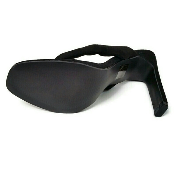 Boohoo Open Toe Post Thong Slim Heel Mule Sandals - Picture 5 of 10